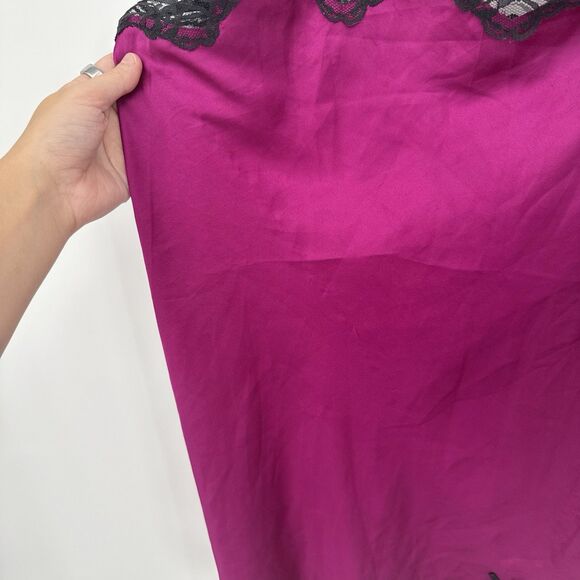 Victoria's Secret 2008 Purple Lace Mini Slip Dress Nightgown Y2k Size Large - Picture 4 of 10